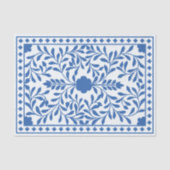 White Blue Traditional Bone Inlay Decoupage Paper 薄葉紙 (正面)