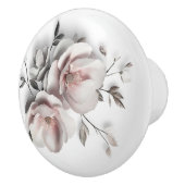 White Blush 3 D Flower セラミックノブ (右)