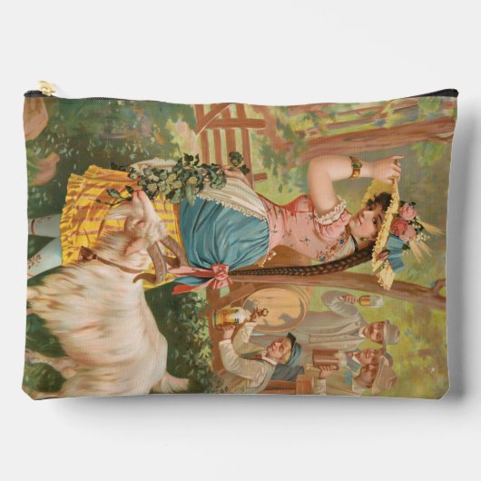 White Bock (1889) by Henry Jerome Schile アクセサリーポーチ (正面)