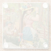 White Bock (1889) by Henry Jerome Schile ガラスコースター (裏面)