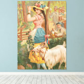 White Bock (1889) by Henry Jerome Schile キャンバスプリント (インサイチュ (ウッドフロア))