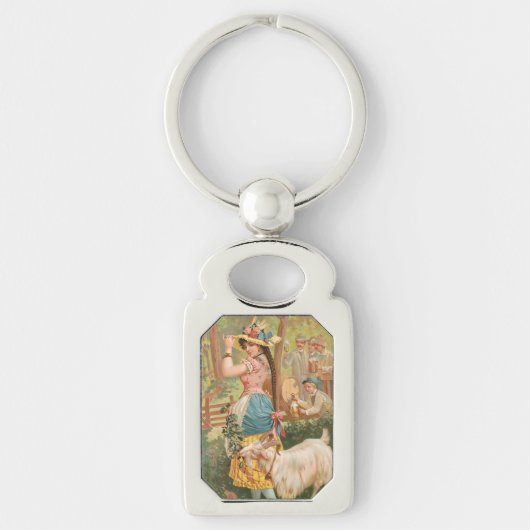 White Bock (1889) by Henry Jerome Schile キーホルダー (正面)