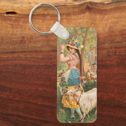 White Bock (1889) by Henry Jerome Schile キーホルダー (正面)