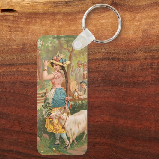 White Bock (1889) by Henry Jerome Schile キーホルダー (裏面)