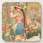 White Bock (1889) by Henry Jerome Schile コースター (正面)