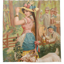 White Bock (1889) by Henry Jerome Schile シャワーカーテン