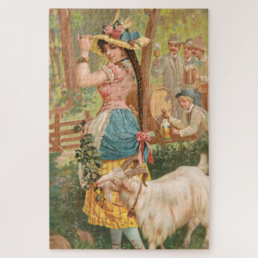 White Bock (1889) by Henry Jerome Schile ジグソーパズル (縦)