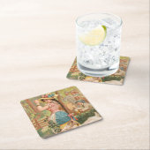 White Bock (1889) by Henry Jerome Schile スクエアペーパーコースター (インサイチュ)