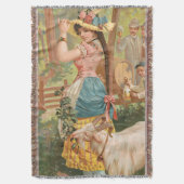 White Bock (1889) by Henry Jerome Schile スローブランケット (正面縦)