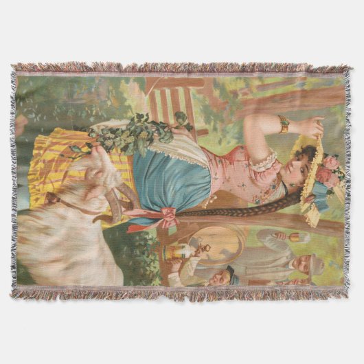 White Bock (1889) by Henry Jerome Schile スローブランケット (正面)