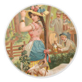 White Bock (1889) by Henry Jerome Schile セラミックノブ (正面)