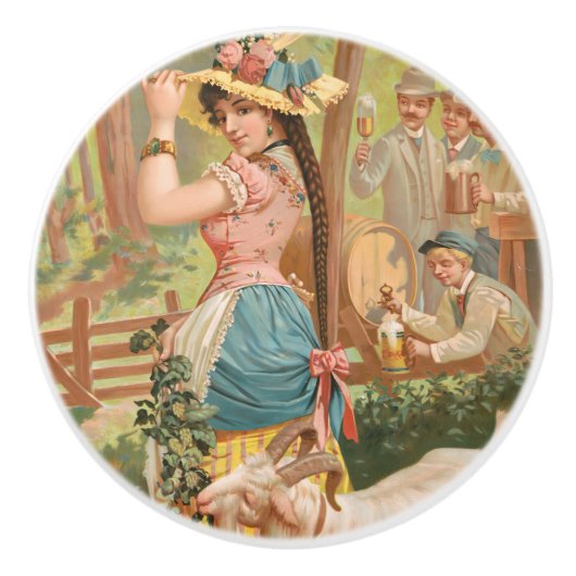 White Bock (1889) by Henry Jerome Schile セラミックノブ (正面)