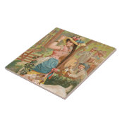 White Bock (1889) by Henry Jerome Schile タイル (側面)