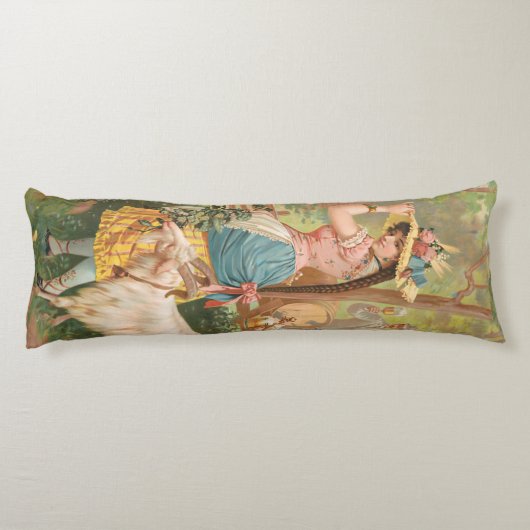 White Bock (1889) by Henry Jerome Schile ボディピロー (裏面)