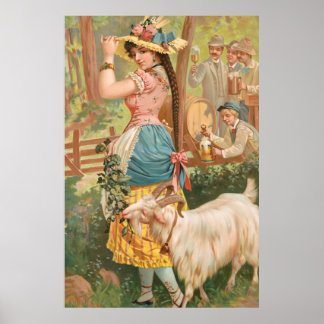 White Bock (1889) by Henry Jerome Schile ポスター