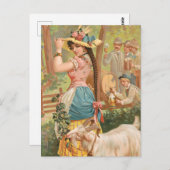 White Bock (1889) by Henry Jerome Schile ポストカード (正面/裏面)