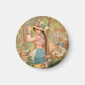 White Bock (1889) by Henry Jerome Schile マグネット (正面)