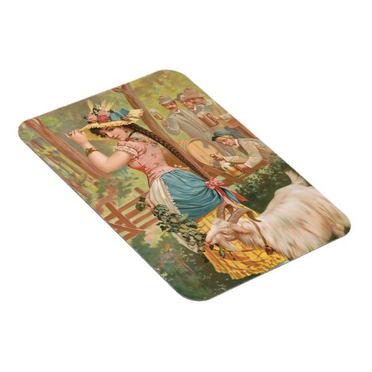 White Bock (1889) by Henry Jerome Schile マグネット (右側)