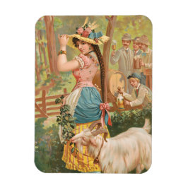 White Bock (1889) by Henry Jerome Schile マグネット