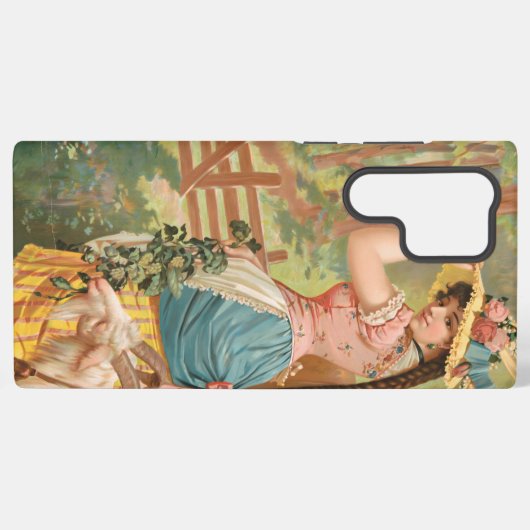 White Bock (1889) by Henry Jerome Schile Samsung Galaxyケース (裏面横)