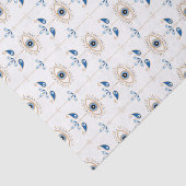 White bohemian retro evil eye pattern 薄葉紙 (詳細)