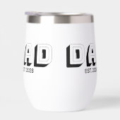 White Bold Varsity Established Dad (右面)