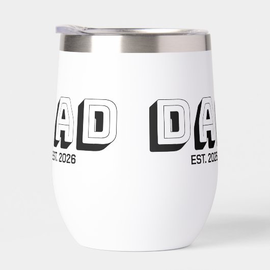 White Bold Varsity Established Dad (右面)