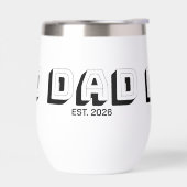 White Bold Varsity Established Dad (左面)