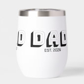 White Bold Varsity Established Dad (背面)