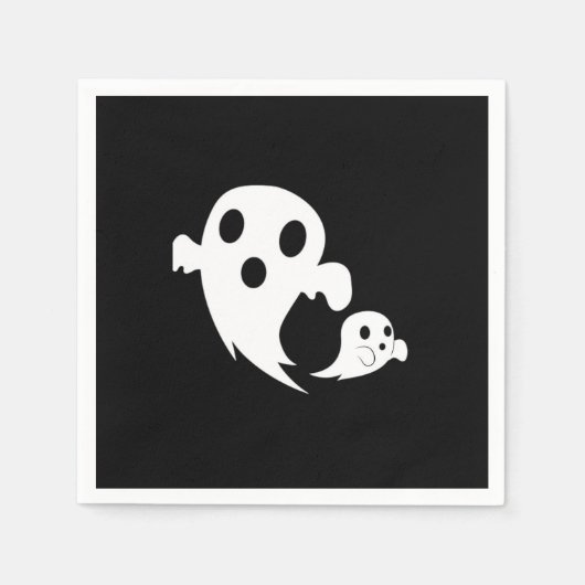 White Boo  スタンダードカクテルナプキン (正面)