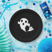 White Boo ペーパープレート (パーティー)