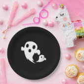 White Boo ペーパープレート (パーティー)