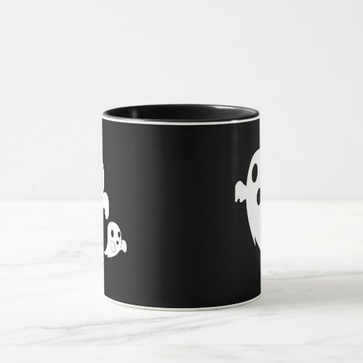 White Boo  マグカップ (中央)