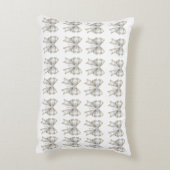 white bow アクセントクッション (裏面(縦))