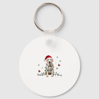White Boxer Dog Ugly Christmas Sweater Funny Xmas  キーホルダー