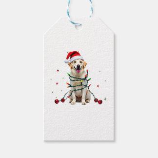 White Boxer Dog Ugly Christmas Sweater Funny Xmas  ギフトタグ