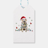 White Boxer Dog Ugly Christmas Sweater Funny Xmas  ギフトタグ (正面)