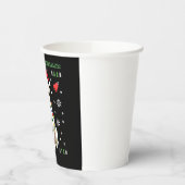 White Boxer Dog Ugly Christmas Sweater Funny Xmas  紙コップ (左)