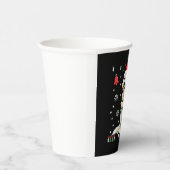 White Boxer Dog Ugly Christmas Sweater Funny Xmas  紙コップ (右)