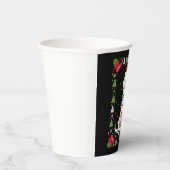 White Boxer Dog Ugly Christmas Sweater Funny Xmas  紙コップ (右)