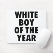 White Boy Of The Year For Men Boys Kids Funny  マウスパッド (マウス)