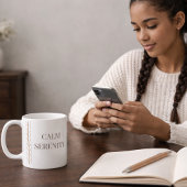 White Braid Serenity Classic Mug, 11 oz コーヒーマグカップ