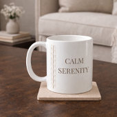 White Braid Serenity Classic Mug, 11 oz コーヒーマグカップ
