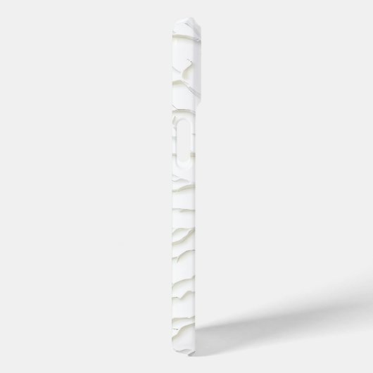 White Branch Texture iPhone Case Minimal Design Case-Mate iPhoneケース (裏面 / 右)
