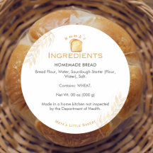 White Bread Wheat Bakery Ingredient Product