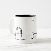 White Breckland Astro Mug (without text) ツートーンマグカップ (正面左)