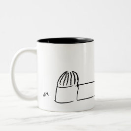 White Breckland Astro Mug (without text) ツートーンマグカップ