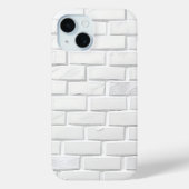 White Brick Texture iPhone Case Minimal Look Case-Mate iPhoneケース (裏面)