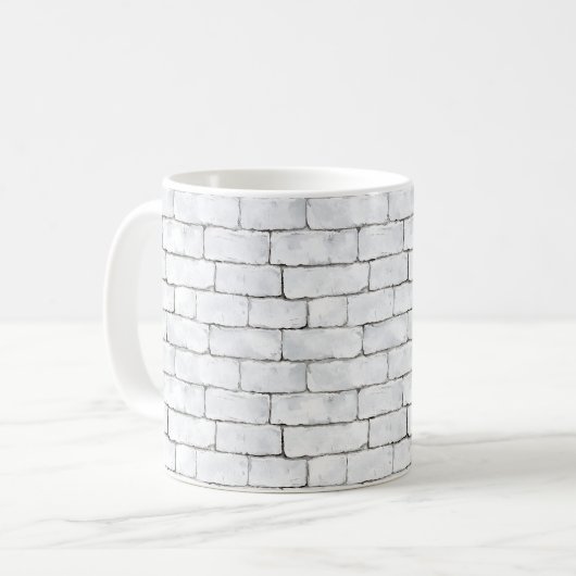 White Bricks コーヒーマグカップ (正面左)