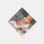 White Bridal Heels Wedding スタンダードカクテルナプキン (角)